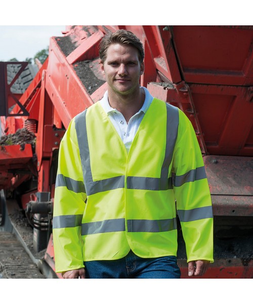 Plain High-visibility motorway coat RTY 130 GSM